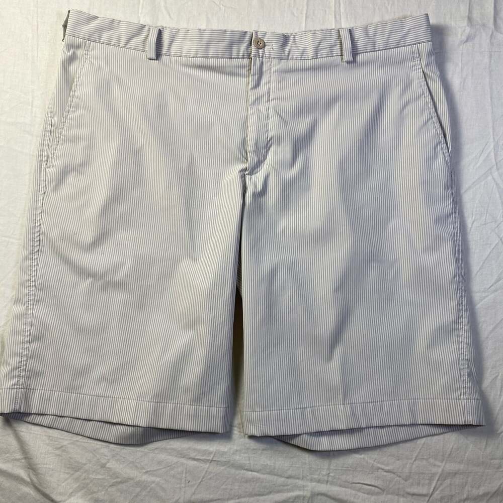 Nike Striped Seersucker Chino Golf Shorts Size 40 Blue White (1392)